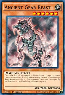 Ancient Gear Beast [SR03-EN007] Common | Shuffle n Cut Hobbies & Games