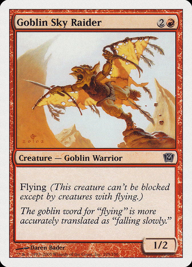 Goblin Sky Raider [Ninth Edition] | Shuffle n Cut Hobbies & Games