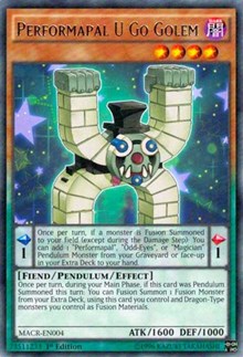 Performapal U Go Golem [MACR-EN004] Rare | Shuffle n Cut Hobbies & Games