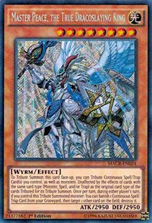 Master Peace, the True Dracoslaying King [MACR-EN024] Secret Rare | Shuffle n Cut Hobbies & Games