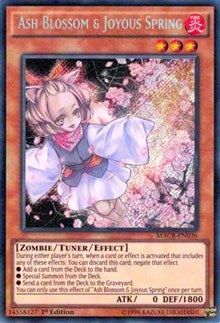 Ash Blossom & Joyous Spring [MACR-EN036] Secret Rare | Shuffle n Cut Hobbies & Games