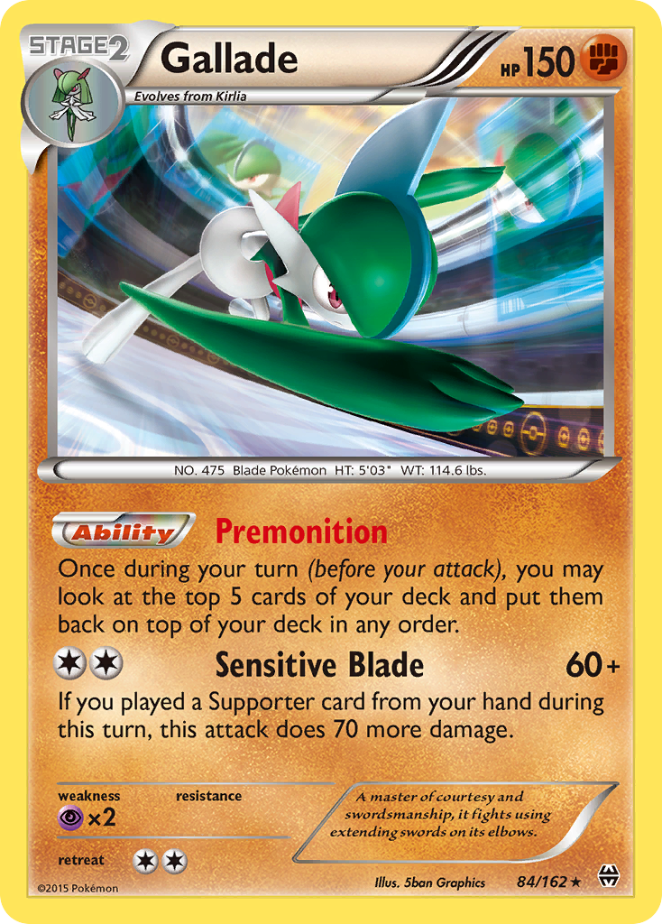 Gallade (84/162) [XY: BREAKthrough] | Shuffle n Cut Hobbies & Games