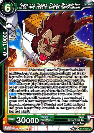 Great Ape Vegeta, Energy Manipulation [BT7-057] | Shuffle n Cut Hobbies & Games