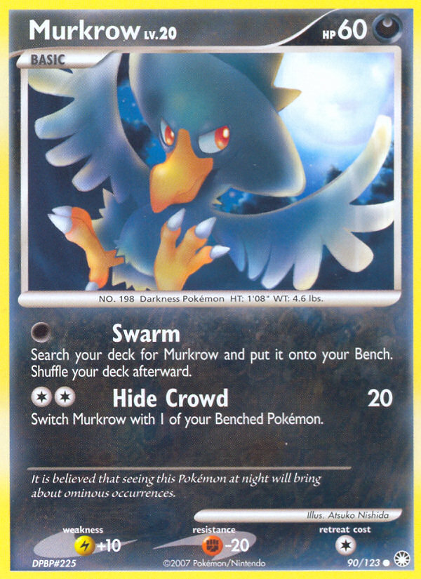 Murkrow (90/123) [Diamond & Pearl: Mysterious Treasures] | Shuffle n Cut Hobbies & Games