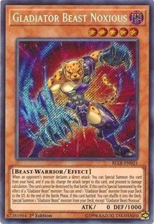 Gladiator Beast Noxious [BLLR-EN021] Secret Rare | Shuffle n Cut Hobbies & Games