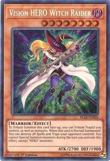 Vision HERO Witch Raider [BLLR-EN026] Secret Rare | Shuffle n Cut Hobbies & Games