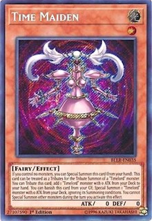 Time Maiden [BLLR-EN035] Secret Rare | Shuffle n Cut Hobbies & Games