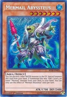 Mermail Abyssteus [BLLR-EN051] Secret Rare | Shuffle n Cut Hobbies & Games