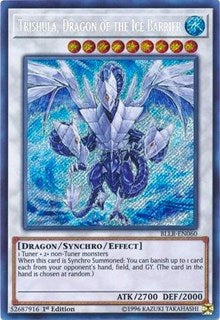 Trishula, Dragon of the Ice Barrier [BLLR-EN060] Secret Rare | Shuffle n Cut Hobbies & Games