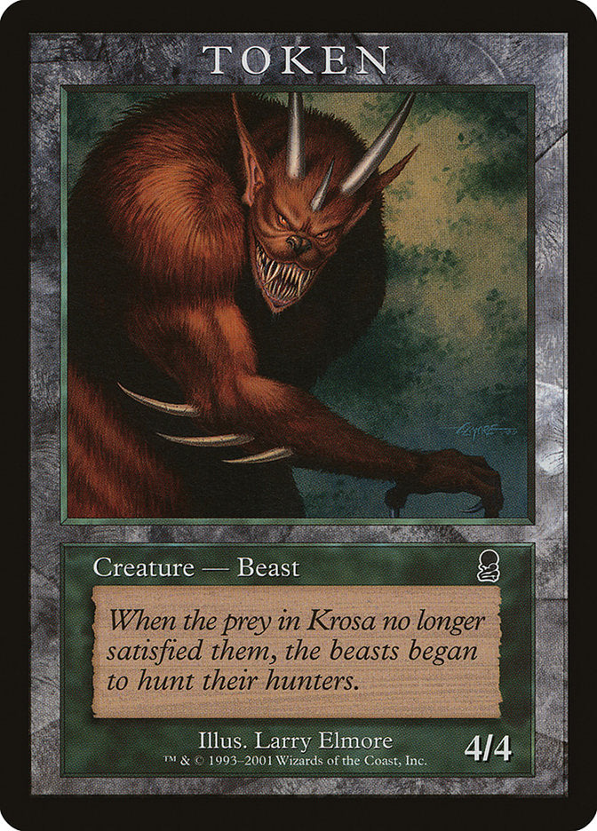 Beast Token [Magic Player Rewards 2001] | Shuffle n Cut Hobbies & Games