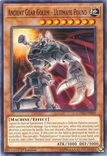 Ancient Gear Golem - Ultimate Pound [COTD-EN099] Common | Shuffle n Cut Hobbies & Games