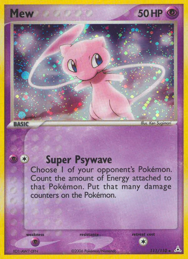 Mew (111/110) [EX: Holon Phantoms] | Shuffle n Cut Hobbies & Games