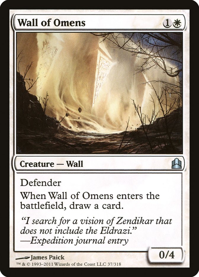 Wall of Omens [Commander 2011] | Shuffle n Cut Hobbies & Games