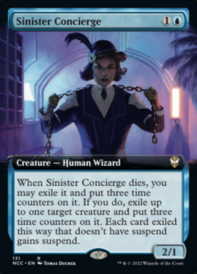 Sinister Concierge (Extended Art) [Streets of New Capenna Commander] | Shuffle n Cut Hobbies & Games