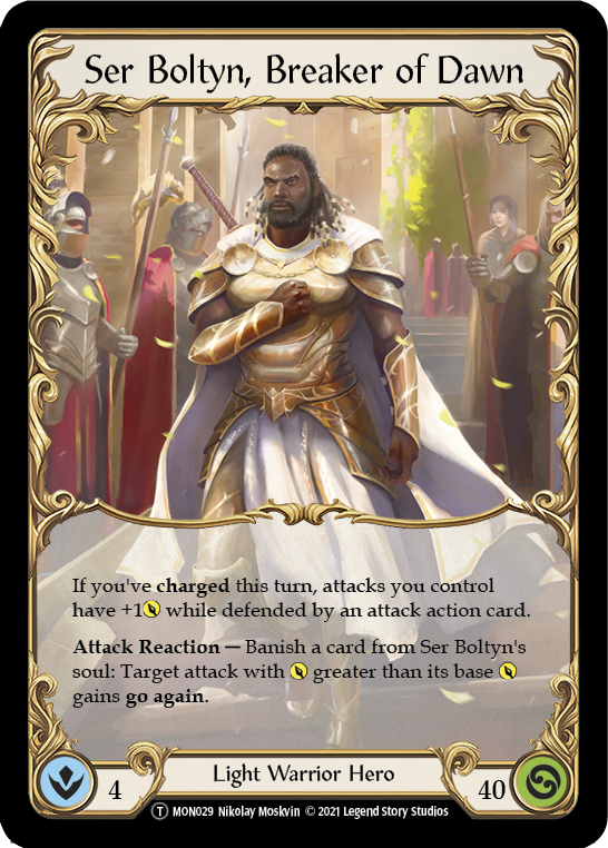 Ser Boltyn, Breaker of Dawn // Boltyn [U-MON029 // U-MON030] Unlimited Normal | Shuffle n Cut Hobbies & Games