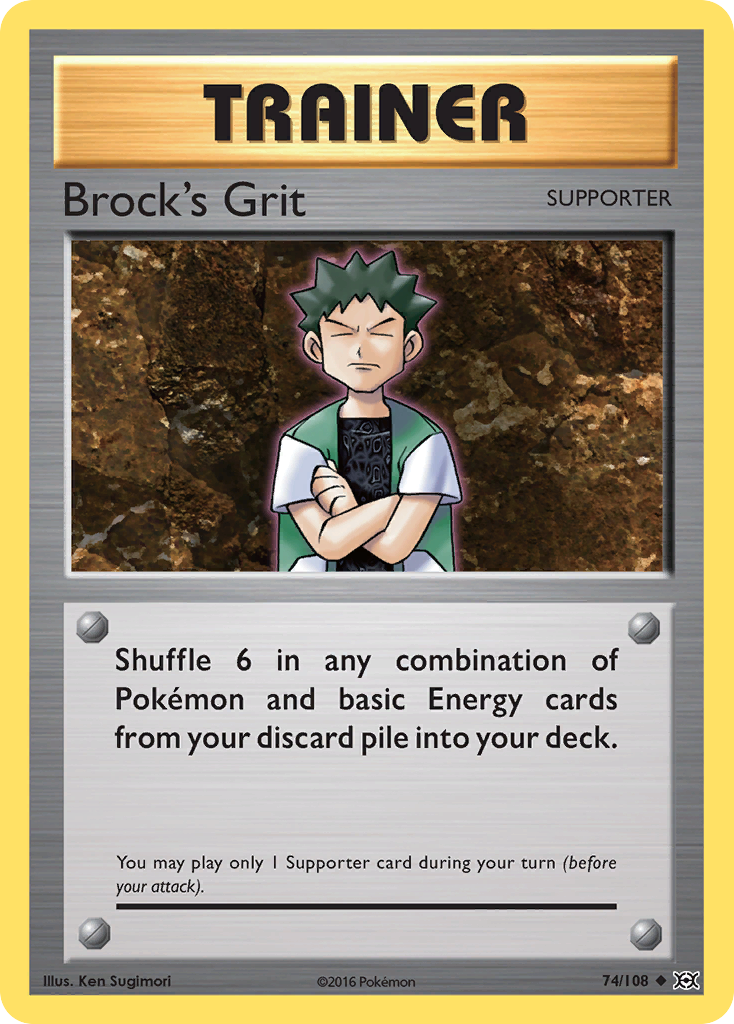 Brock's Grit (74/108) [XY: Evolutions] | Shuffle n Cut Hobbies & Games