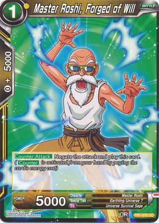 Master Roshi, Forged of Will [TB1-076] | Shuffle n Cut Hobbies & Games