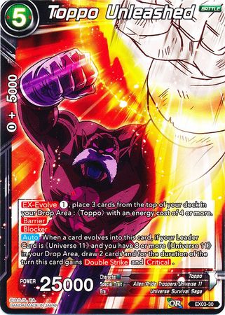 Toppo Unleashed [EX03-30] | Shuffle n Cut Hobbies & Games