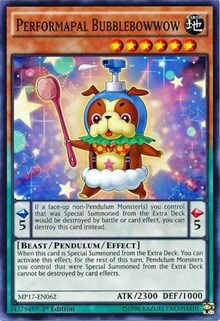 Performapal Bubblebowwow [MP17-EN062] Common | Shuffle n Cut Hobbies & Games