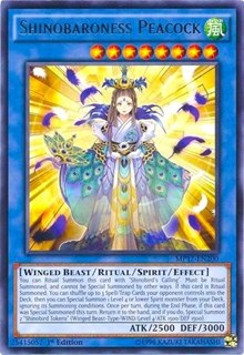 Shinobaroness Peacock [MP17-EN200] Rare | Shuffle n Cut Hobbies & Games