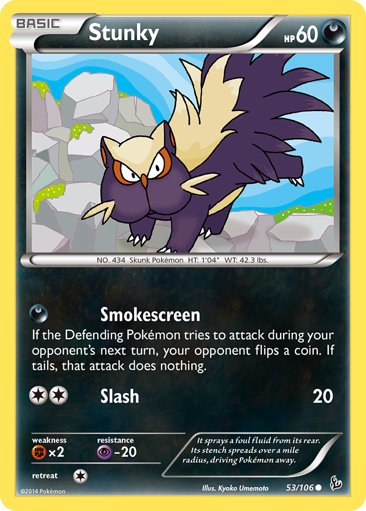 Stunky (53/106) [XY: Flashfire] | Shuffle n Cut Hobbies & Games