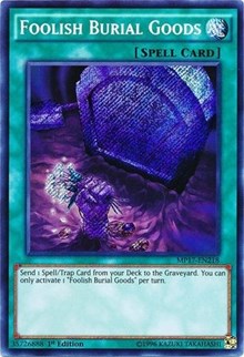 Foolish Burial Goods [MP17-EN218] Secret Rare | Shuffle n Cut Hobbies & Games