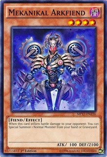 Mekanikal Arkfiend [MP17-EN236] Common | Shuffle n Cut Hobbies & Games