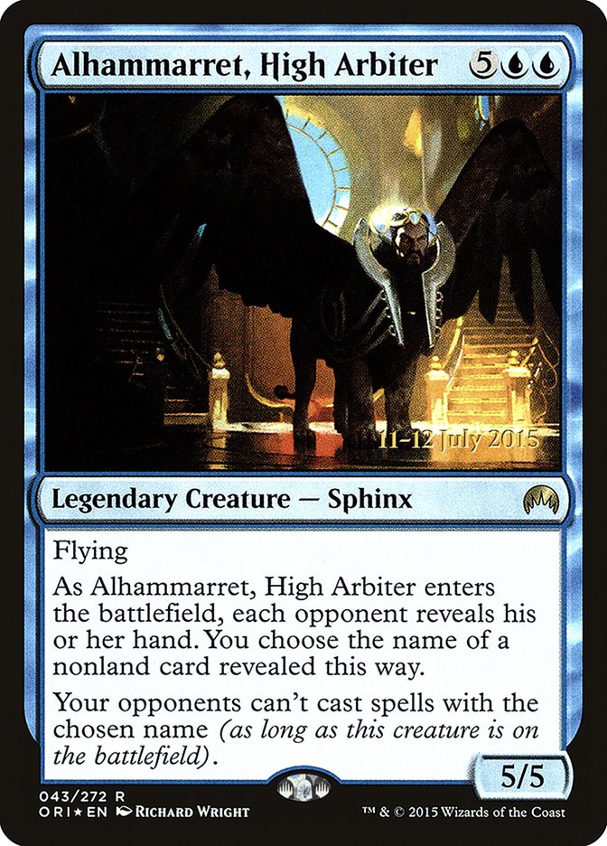 Alhammarret, High Arbiter [Magic Origins Prerelease Promos] | Shuffle n Cut Hobbies & Games