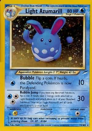 Light Azumarill (13/105) [Neo Destiny Unlimited] | Shuffle n Cut Hobbies & Games