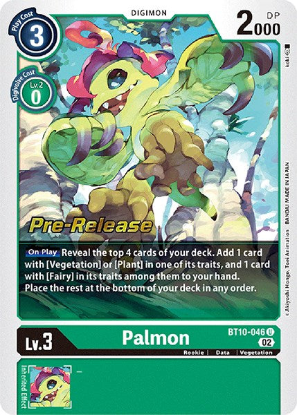 Palmon [BT10-046] [Xros Encounter Pre-Release Cards] | Shuffle n Cut Hobbies & Games