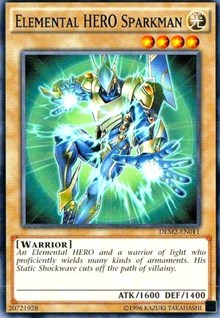 Elemental HERO Sparkman [DEM2-EN011] Common | Shuffle n Cut Hobbies & Games