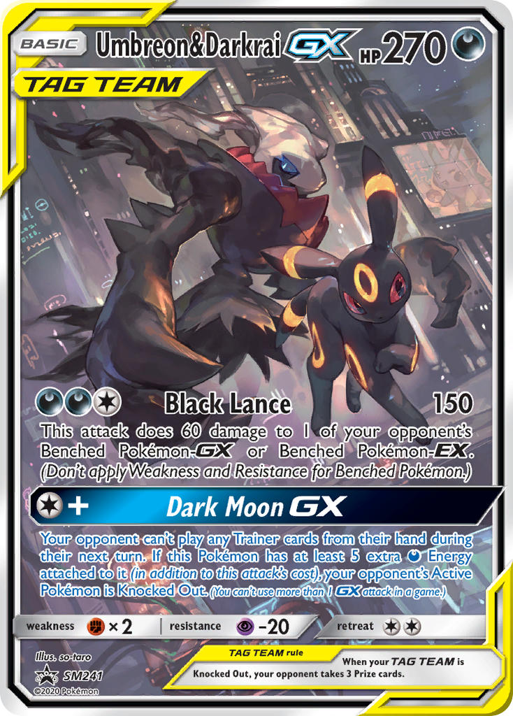 Umbreon & Darkrai GX (SM241) [Sun & Moon: Black Star Promos] | Shuffle n Cut Hobbies & Games