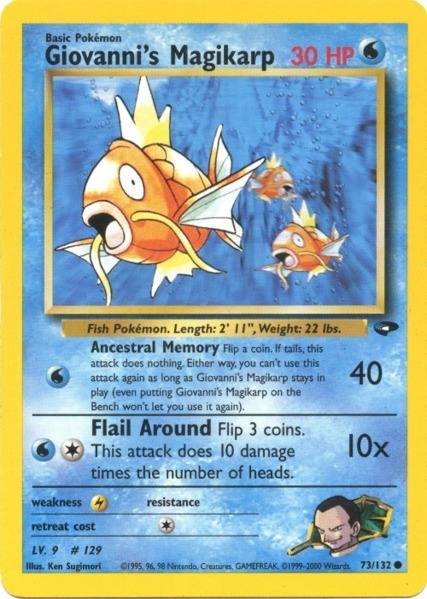 Giovanni's Magikarp (73/132) [Gym Challenge Unlimited] | Shuffle n Cut Hobbies & Games