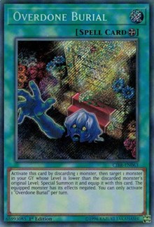 Overdone Burial [CIBR-EN063] Secret Rare | Shuffle n Cut Hobbies & Games