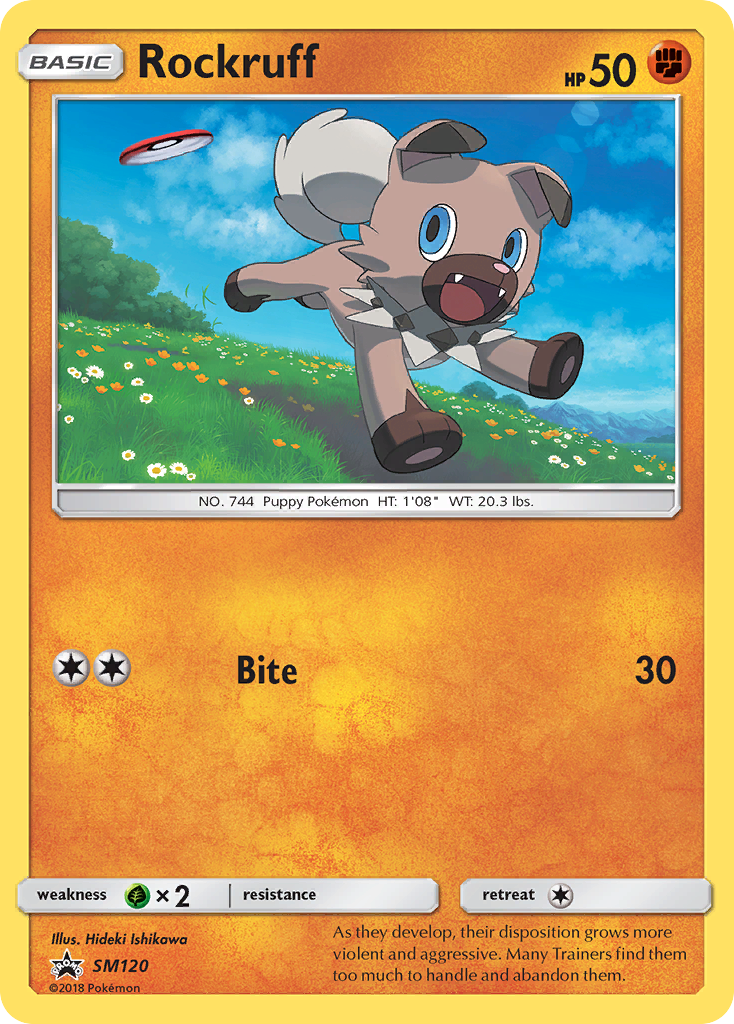 Rockruff (SM120) [Sun & Moon: Black Star Promos] | Shuffle n Cut Hobbies & Games