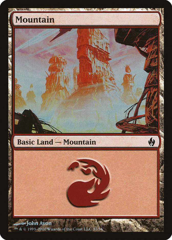 Mountain (31) [Premium Deck Series: Fire and Lightning] | Shuffle n Cut Hobbies & Games