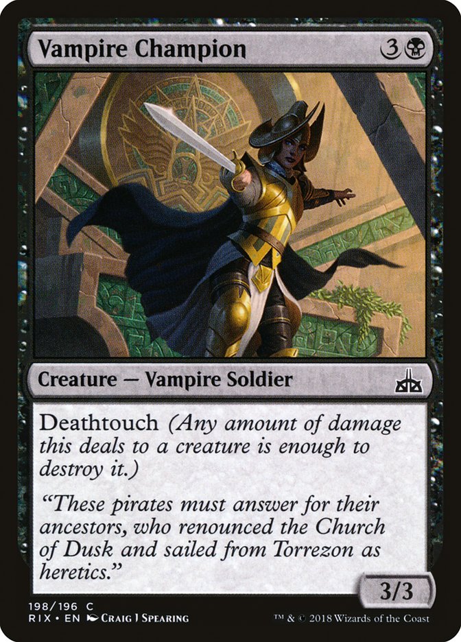 Vampire Champion [Rivals of Ixalan] | Shuffle n Cut Hobbies & Games