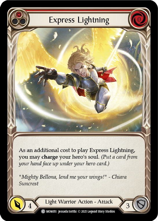 Express Lightning (Red) [MON051] 1st Edition Normal | Shuffle n Cut Hobbies & Games