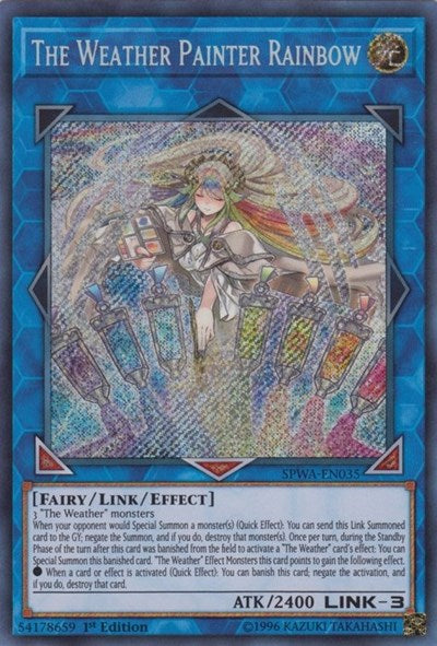 The Weather Painter Rainbow [SPWA-EN035] Secret Rare | Shuffle n Cut Hobbies & Games