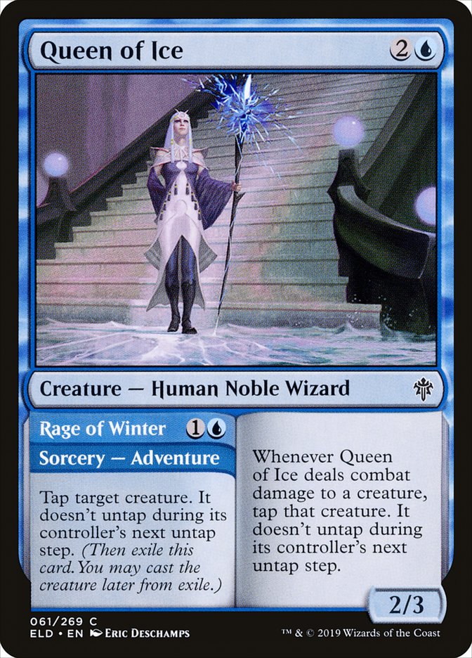 Queen of Ice // Rage of Winter [Throne of Eldraine] | Shuffle n Cut Hobbies & Games