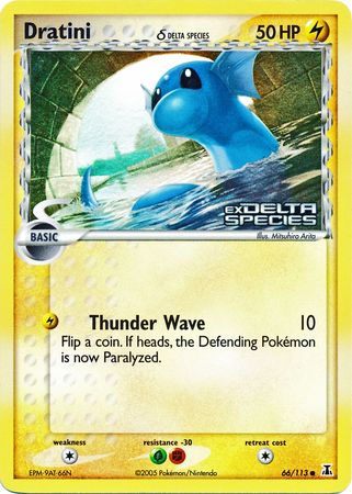 Dratini (66/113) (Delta Species) (Stamped) [EX: Delta Species] | Shuffle n Cut Hobbies & Games