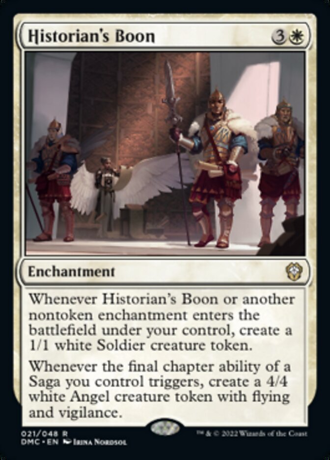 Historian's Boon [Dominaria United Commander] | Shuffle n Cut Hobbies & Games