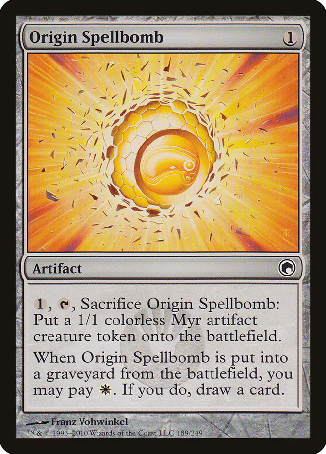 Origin Spellbomb [Scars of Mirrodin] | Shuffle n Cut Hobbies & Games