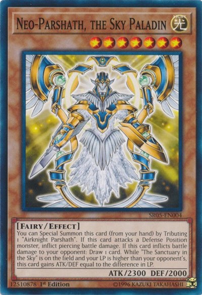 Neo-Parshath, the Sky Paladin [SR05-EN004] Common | Shuffle n Cut Hobbies & Games