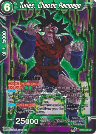 Turles, Chaotic Rampage (BT12-078) [Vicious Rejuvenation Prerelease Promos] | Shuffle n Cut Hobbies & Games