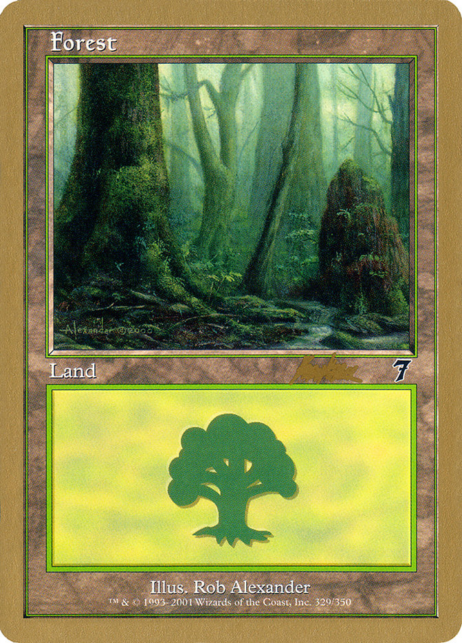 Forest (329) (Brian Kibler) [World Championship Decks 2002] | Shuffle n Cut Hobbies & Games