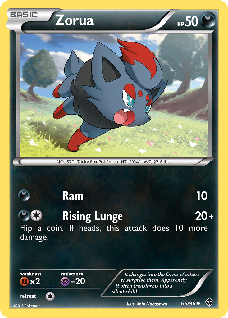 Zorua (66/98) [Black & White: Emerging Powers] | Shuffle n Cut Hobbies & Games