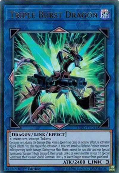 Triple Burst Dragon [EXFO-EN044] Ultra Rare | Shuffle n Cut Hobbies & Games