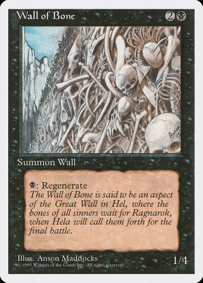 Wall of Bone [Fourth Edition] | Shuffle n Cut Hobbies & Games