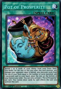 Pot of Prosperity [BLVO-EN065] Secret Rare | Shuffle n Cut Hobbies & Games